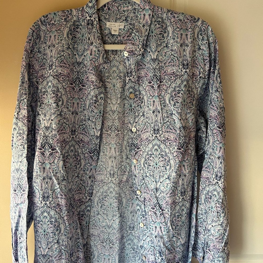 J Jill Linen buttondown
